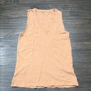 Madewell Apricot V-Neck Tank Top